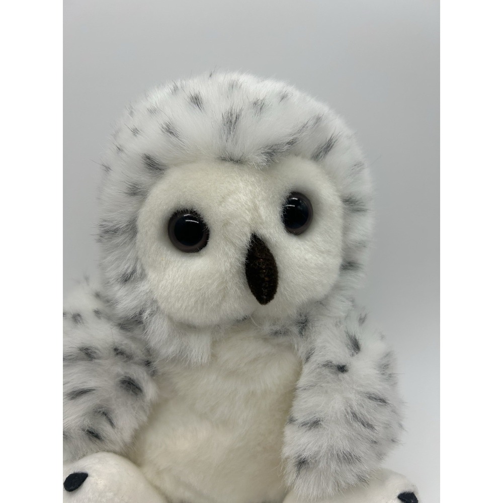 Russ Shining Stars Snowy Owl Plush Toy 8" White Black Spotted Stuffed Animal - Picture 2 of 8